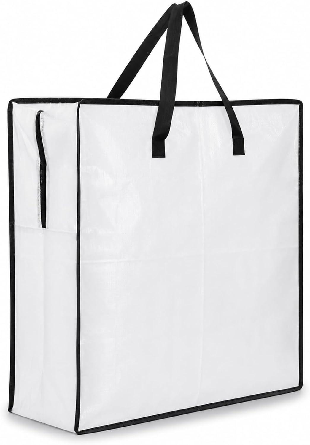 Medium Storage Bag, Clear Under Bed Storage Bag with Zippers and Handles