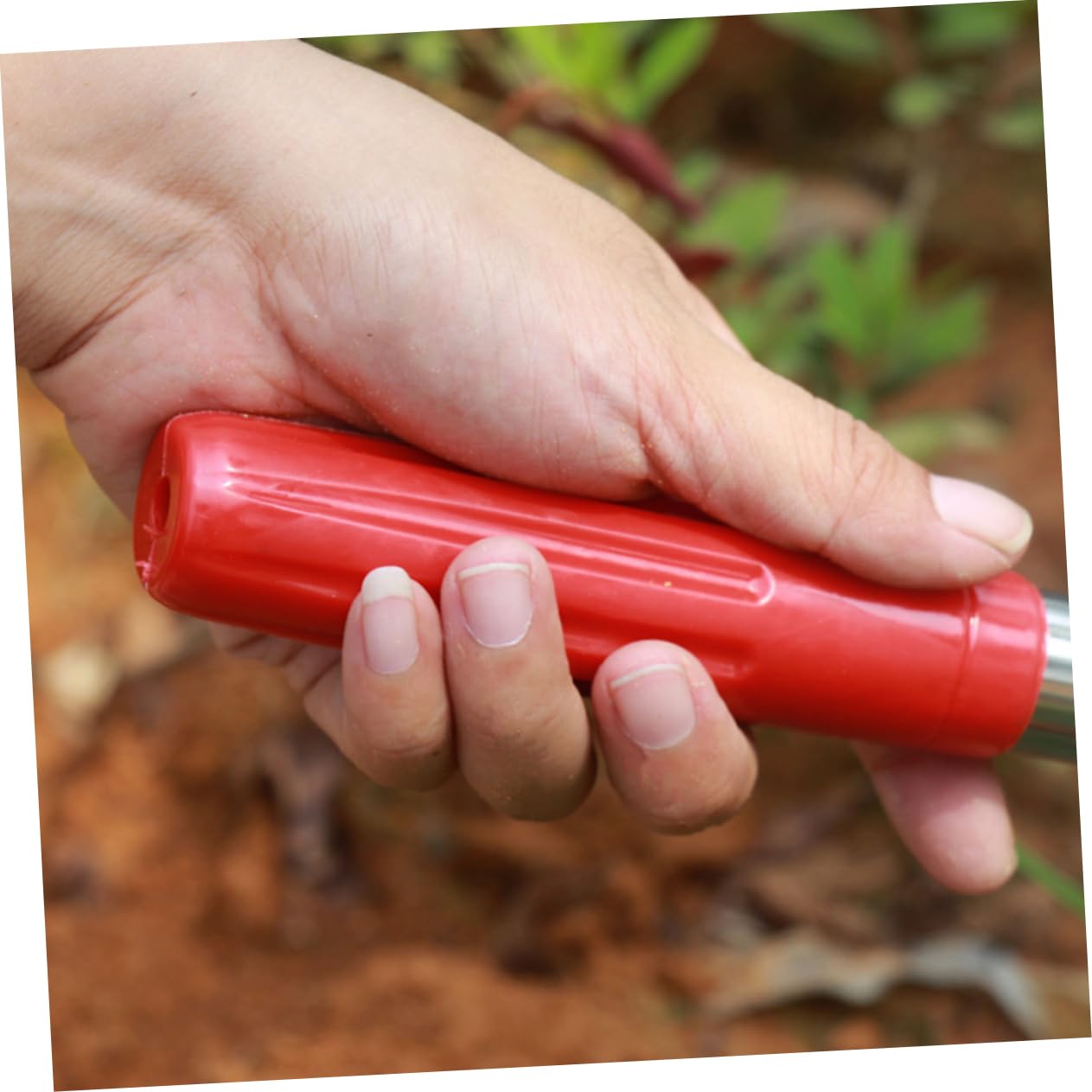 Kisangel 2 Piezas Accesorios de jardín horca azada de Mano Herramienta de jardín Pala Rastrillo farmina Accesorios para motoazada ferramentas azada de jardín pequeña azada de Acero Rojo