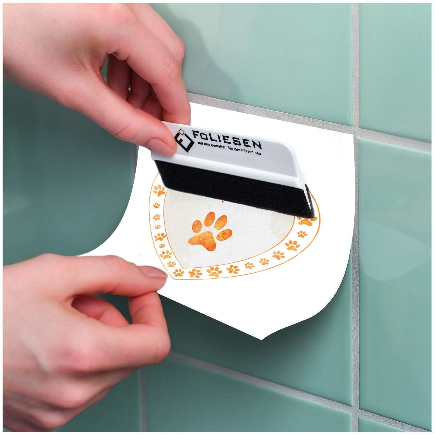 Tegelstickers Ornamenten Groen 02 (set van 12