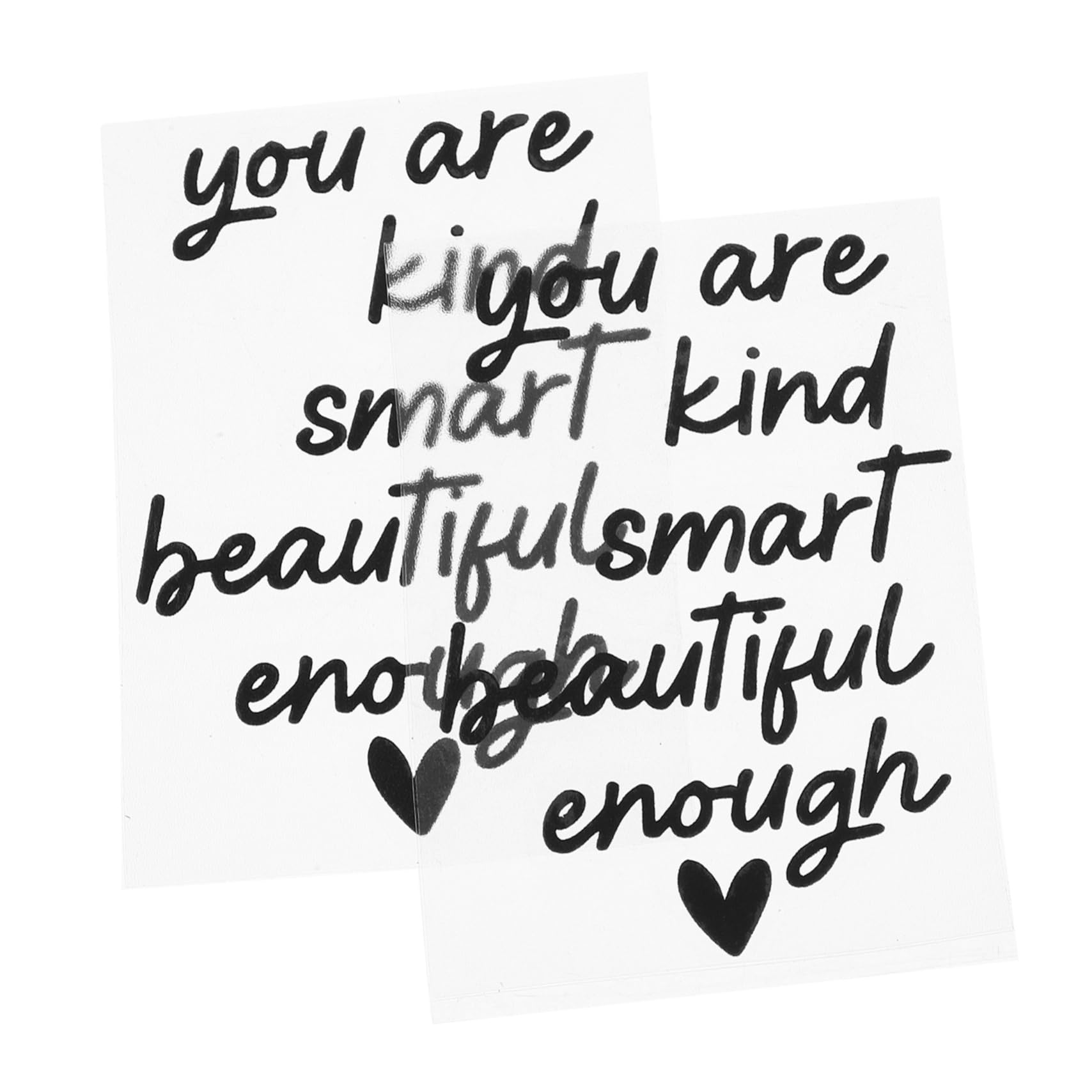 Alipis 2sheets Inspirational Bathroom Mirror Decals of Affirmation Stickers for Easy to Apply Remove for Smooth Unique Decor for Your Bathroom