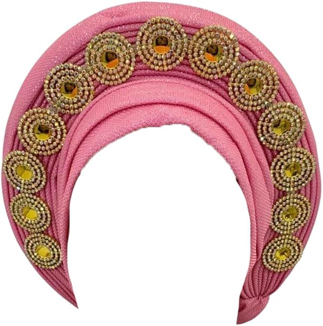 Dvbfufv Nigeria Wedding Party Headwear African Auto Turban Cap Women's Fashion Headwrap