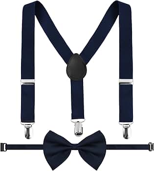 LUOEM Regenbogen Hosenträger - Y-Form Mit 3 Clips Für Kinder 65cm