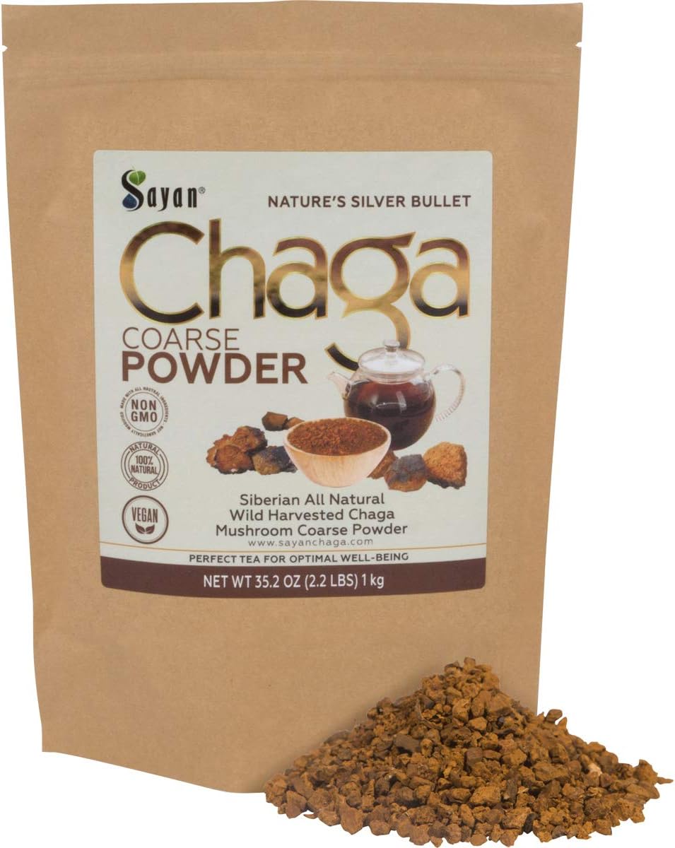 Sayan Siberian Chaga Powder 2.2lb Premium Wild Harvested