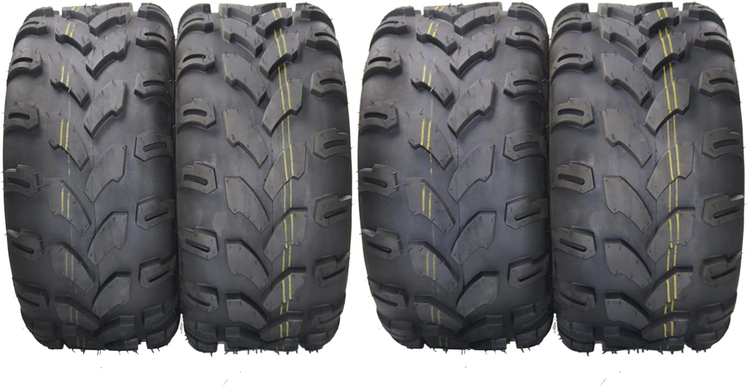 Set of 4 TROPOW Turf tires All-Terrain 18x7-8 (180/70-8) Tires Rugged 18X9.50-8 (240/50-8) Off-Road Tires cross-country tire 4PR, Tubless
