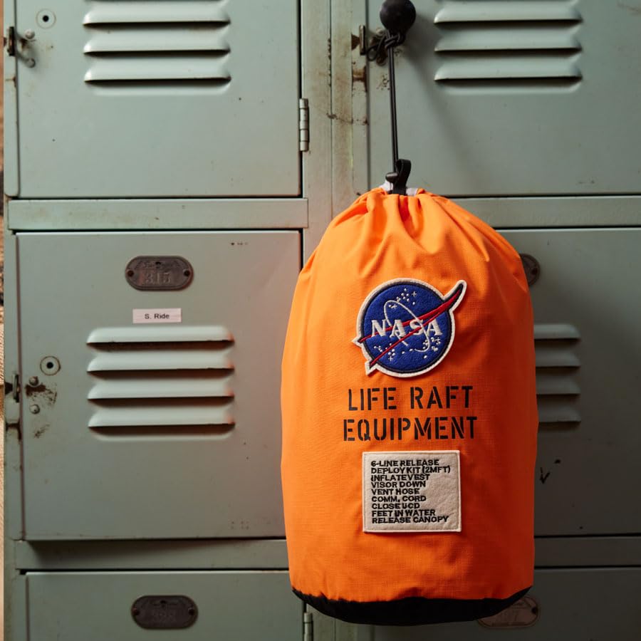 NASA Ripstop-Tasche, Orange, Orange/Abendrot im Zickzackmuster (Sunset Chevron), Standard, Standard