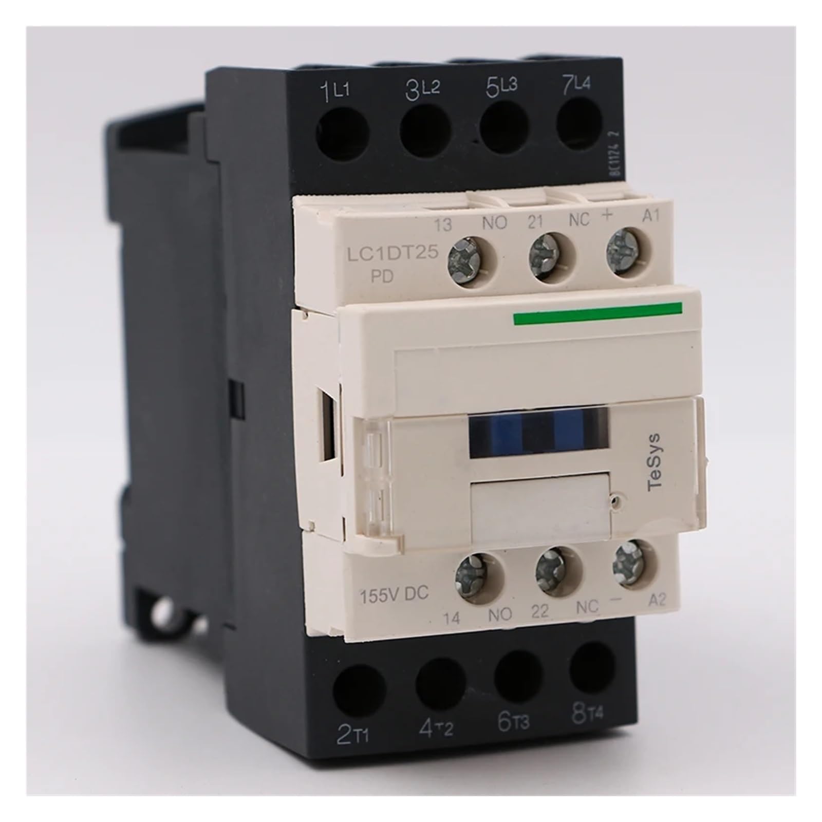Hyujnafzr One Color Lc1dt25pd Dc Electromagnetic Contactor 4P 4No Lc1-Dt25pd 25A 155V Dc Coil