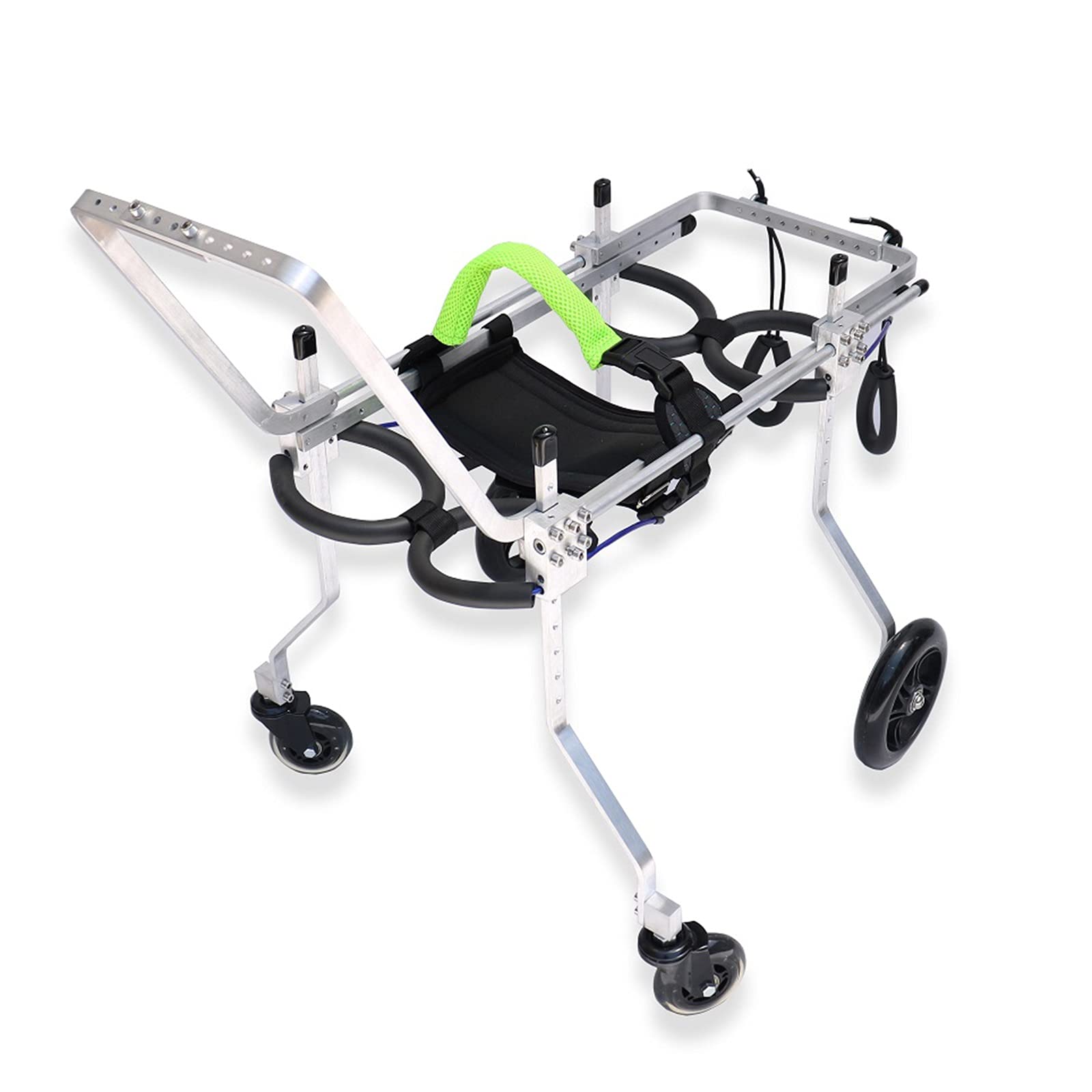 Fauteuil roulant pour chien réglable - Chariot soutien pattes avant et colonne vertébrale