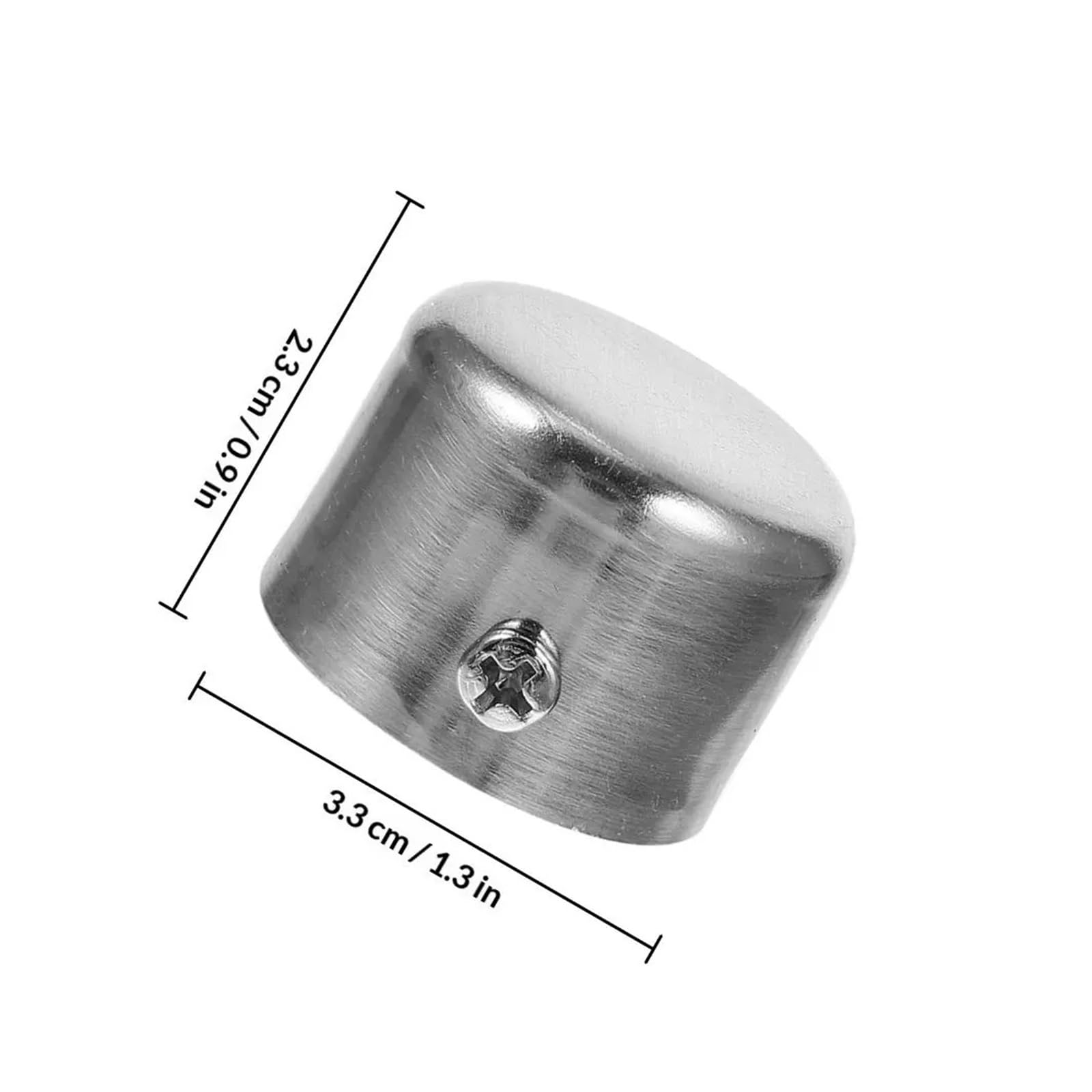 Lot de 4 embouts décoratifs pour tringle à rideaux en alliage, faciles à installer, accessoires de fenêtre pour tringles à rideaux