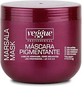 Máscara Capilar Pigmentante Marsala Veggue Profissional 500g