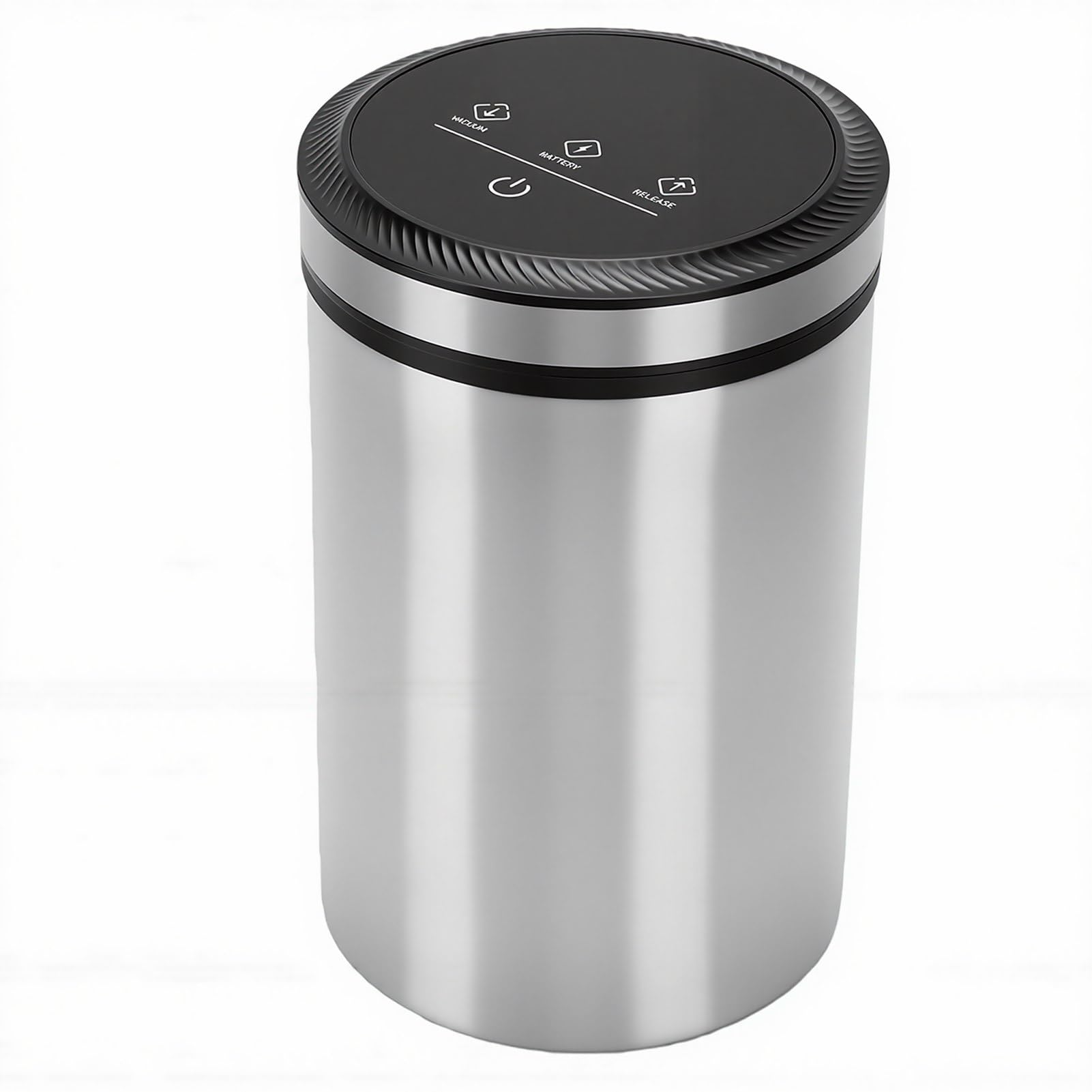 lyrlody Contenitore Automatico per caffè Sottovuoto Contenitore Ermetico per Alimenti in Acciaio Inossidabile 2000mAh per Chicchi di caffè Ricaricabile per Chicchi di Farina Domestica