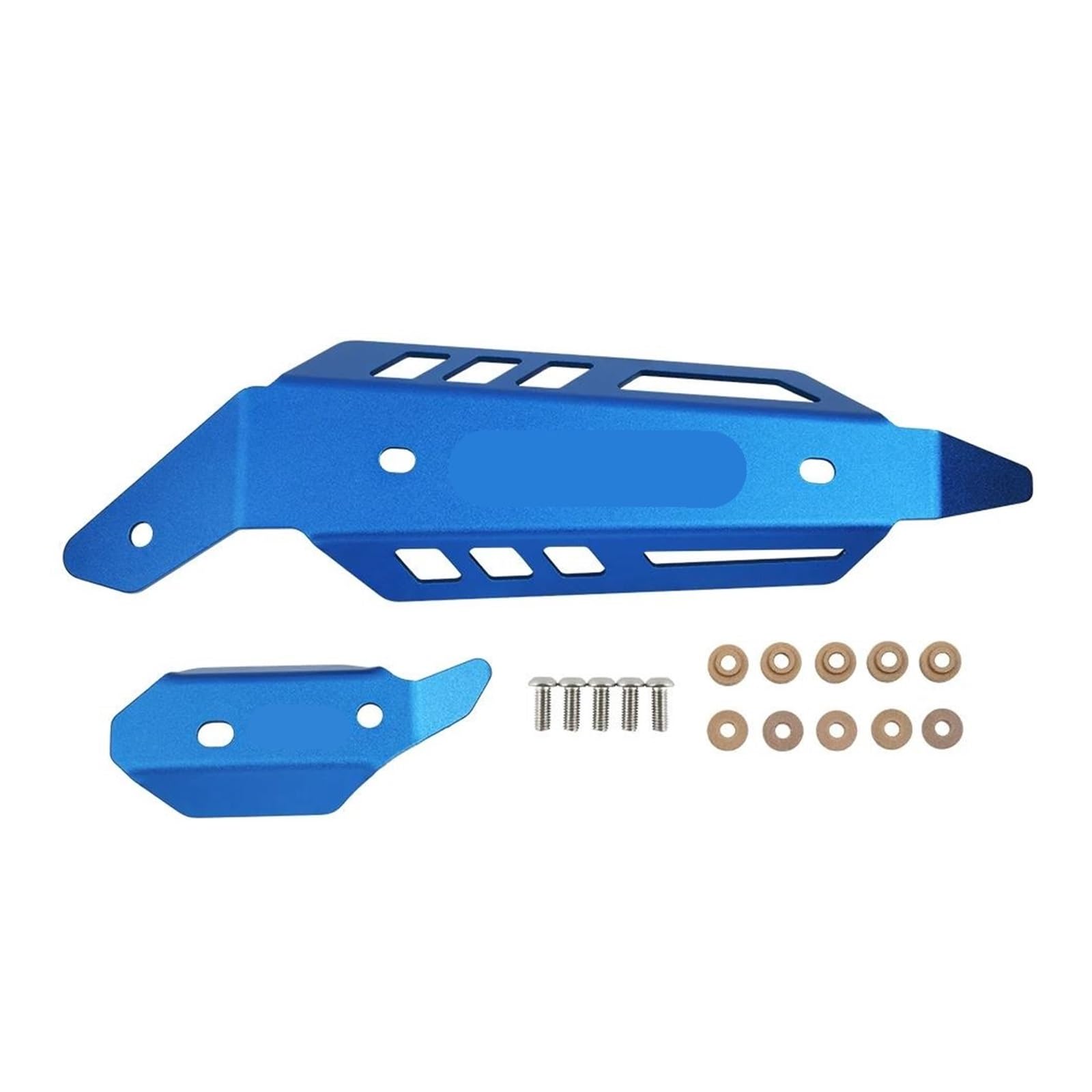 Protector térmico de aluminio azul para escape de Yamaha Raptor 700R 4