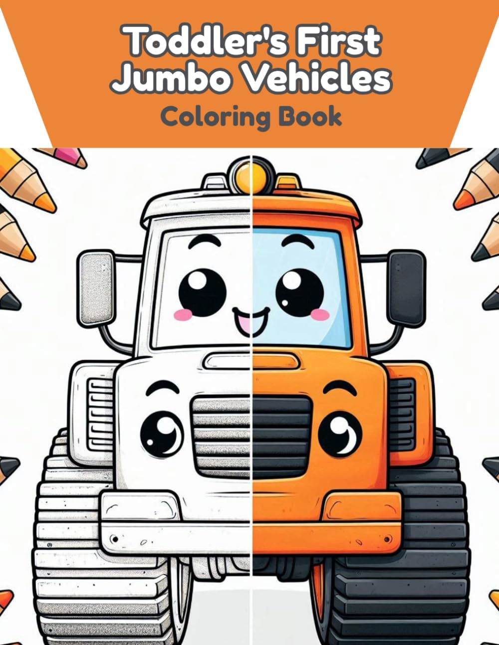 Toddler's First Jumbo Vehicles: coloring book