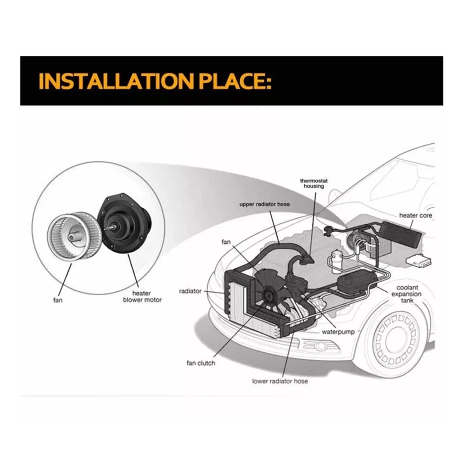 Heater Blower Motor Fan,Fit For KIA, 04-09 SPECTRA 05-09 SPECTRA5 2.0L 97113-2F000 A C dmuchawa nagrzewnicy regulatora rezystora silnika