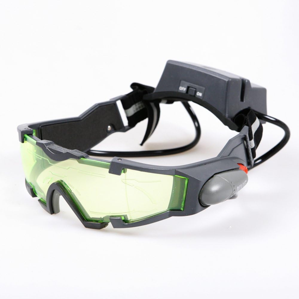 25 Feet Night Vision Goggles with Flipout Lights Green Lens Goggles