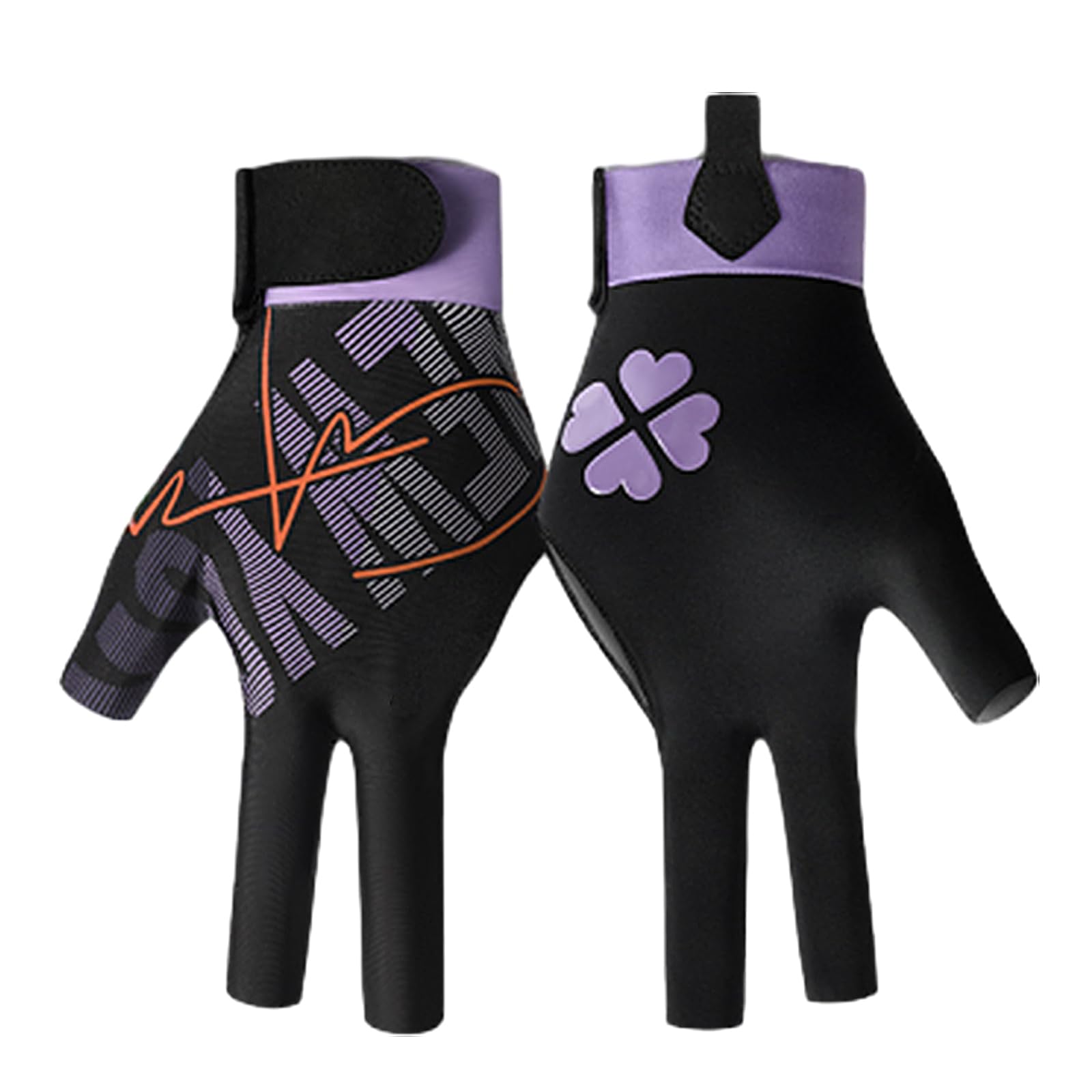 Ldabrye 1Pc Left Hand Snooker Cue Sport Glove Antiskid Elastics Billiard Glove 3 Finger Show Glove Gift for Women and Man