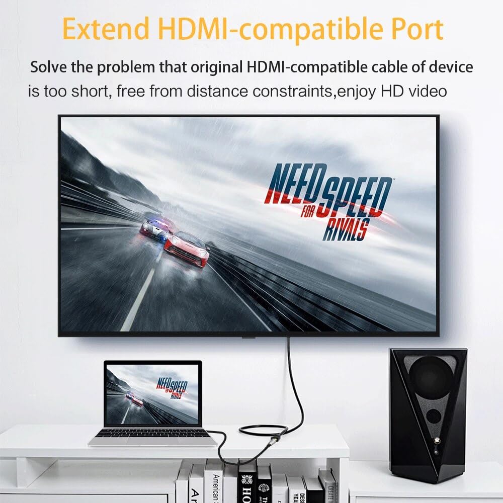 Prolunga HDMI 2 Metri: Cavo Maschio-femmina Per TV, PS5 E Chromecast, Supporta 4K E 3D