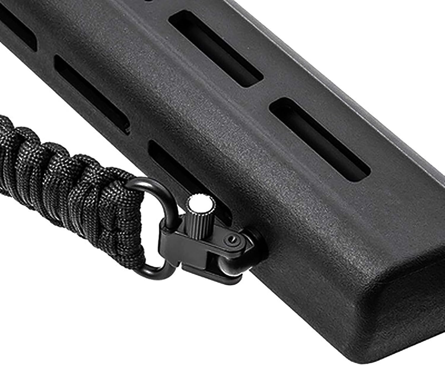Correa Ajustable Negra Airsoft para Rifle + Enganche Táctico Point Sling 2 Puntos Multiusos Armas Cuerda Paintball Cinta de Sujeción Paracord Sistema Elastico Caza y Deportes Aire Libre