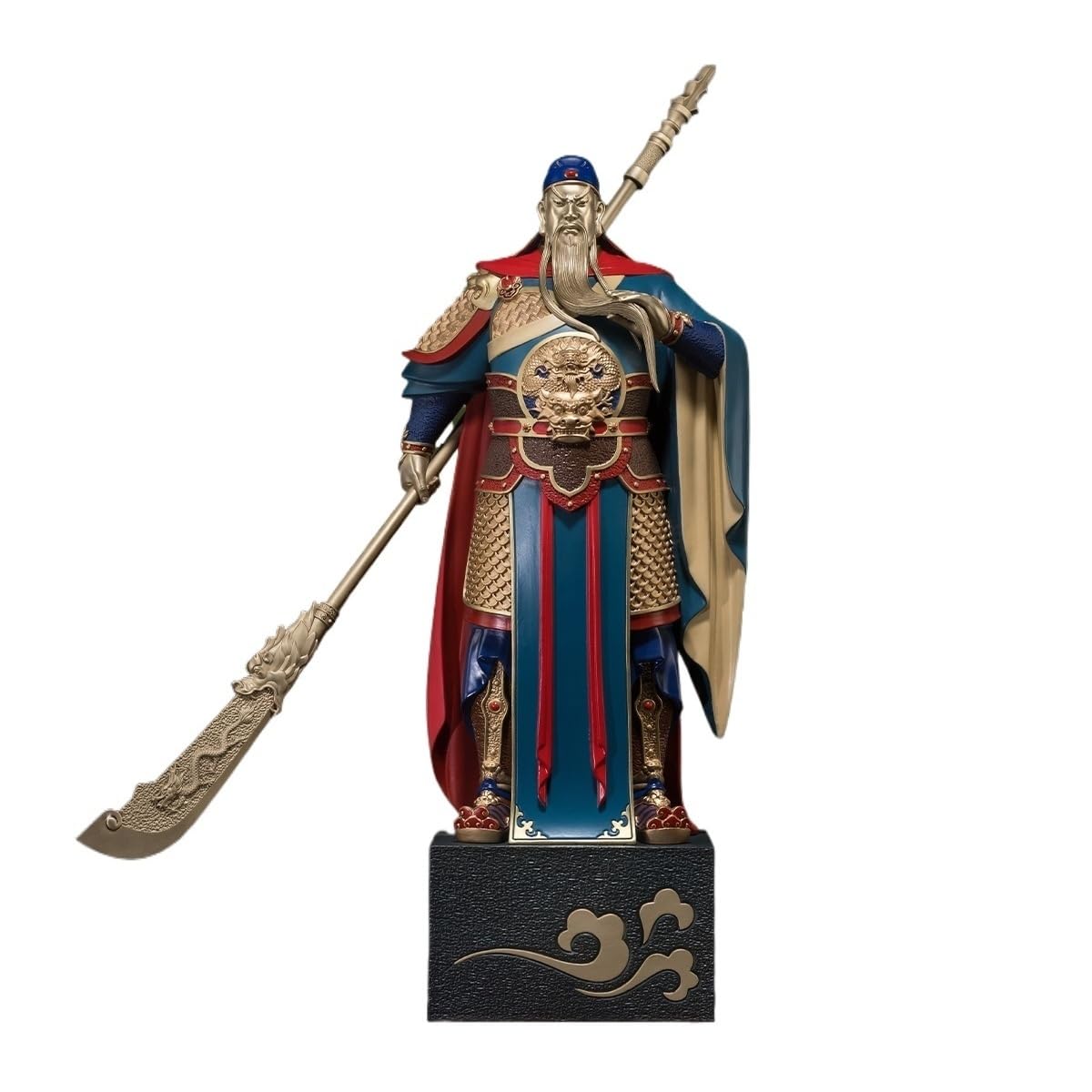 Bronze Living Room Ornaments Creative All-copper Guan Gong Ornaments Home Living Room Office Decoration Crafts Chinese God Of Wealth Statue Ornaments to Attract Wealth