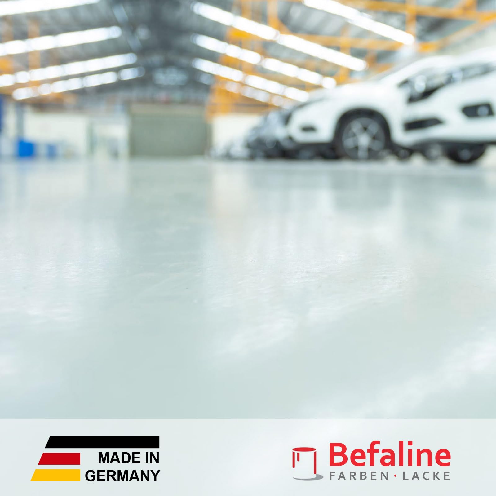 BEFA-20 2K Epoxidharz Bodenbeschichtung I 2,5 kg Anthrazitgrau I stark belastbar & weichmacherbeständig I geeignet für Werkstatt, Garagenboden, Keller, etc.