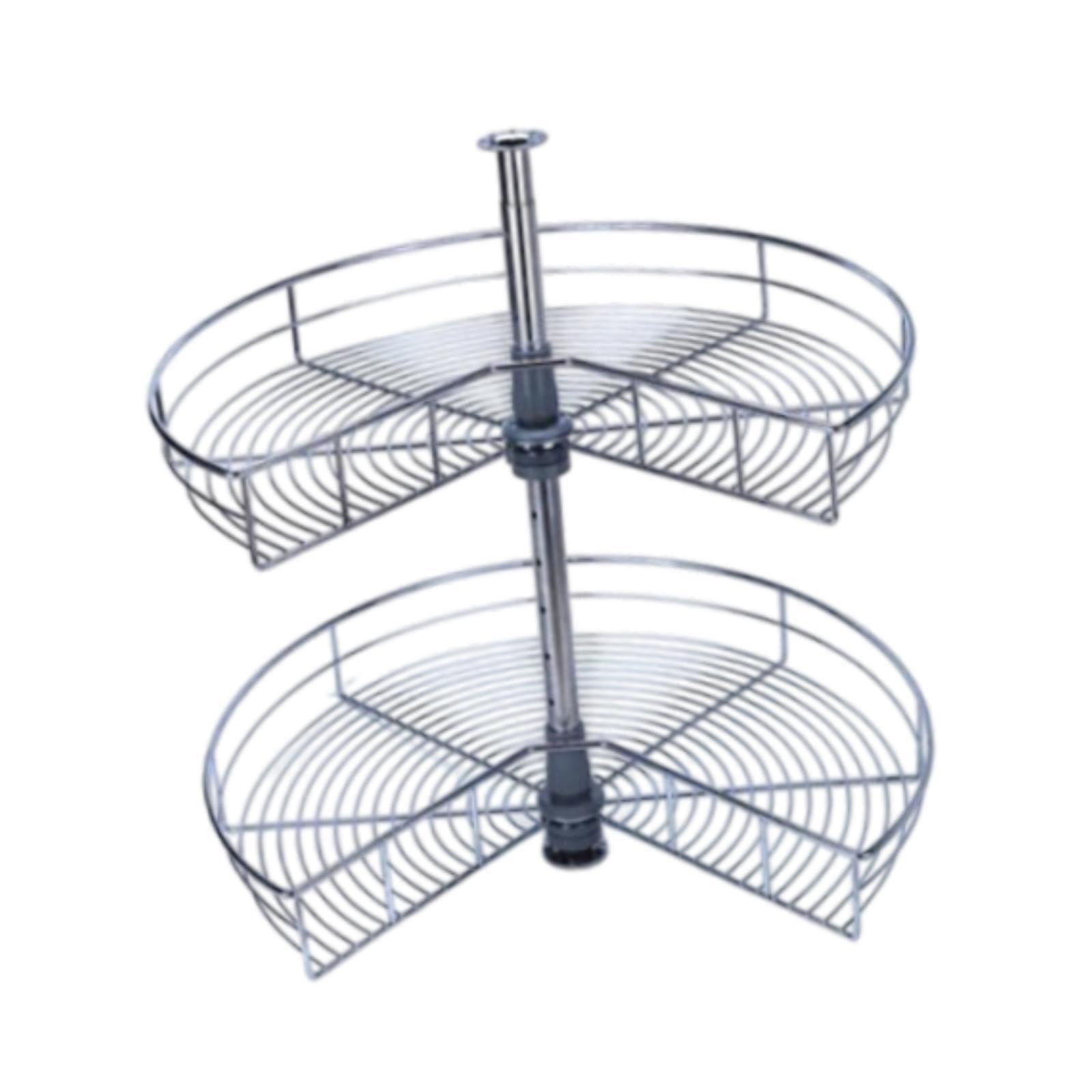 Estantes para armarios de esquina de cocina giratorios de 270 grados cromados Ø 60cm