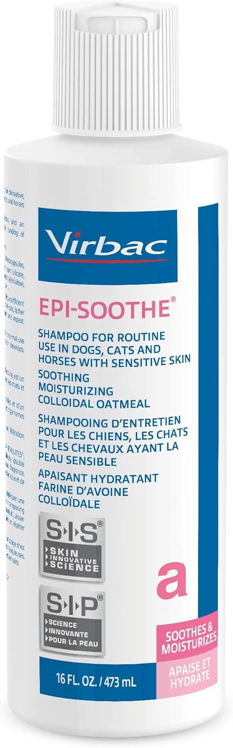 Virbac EPI-SOOTHE® Shampoo For Dogs, Cats & Horses (16 oz) - For Dry and Sensitive Skin