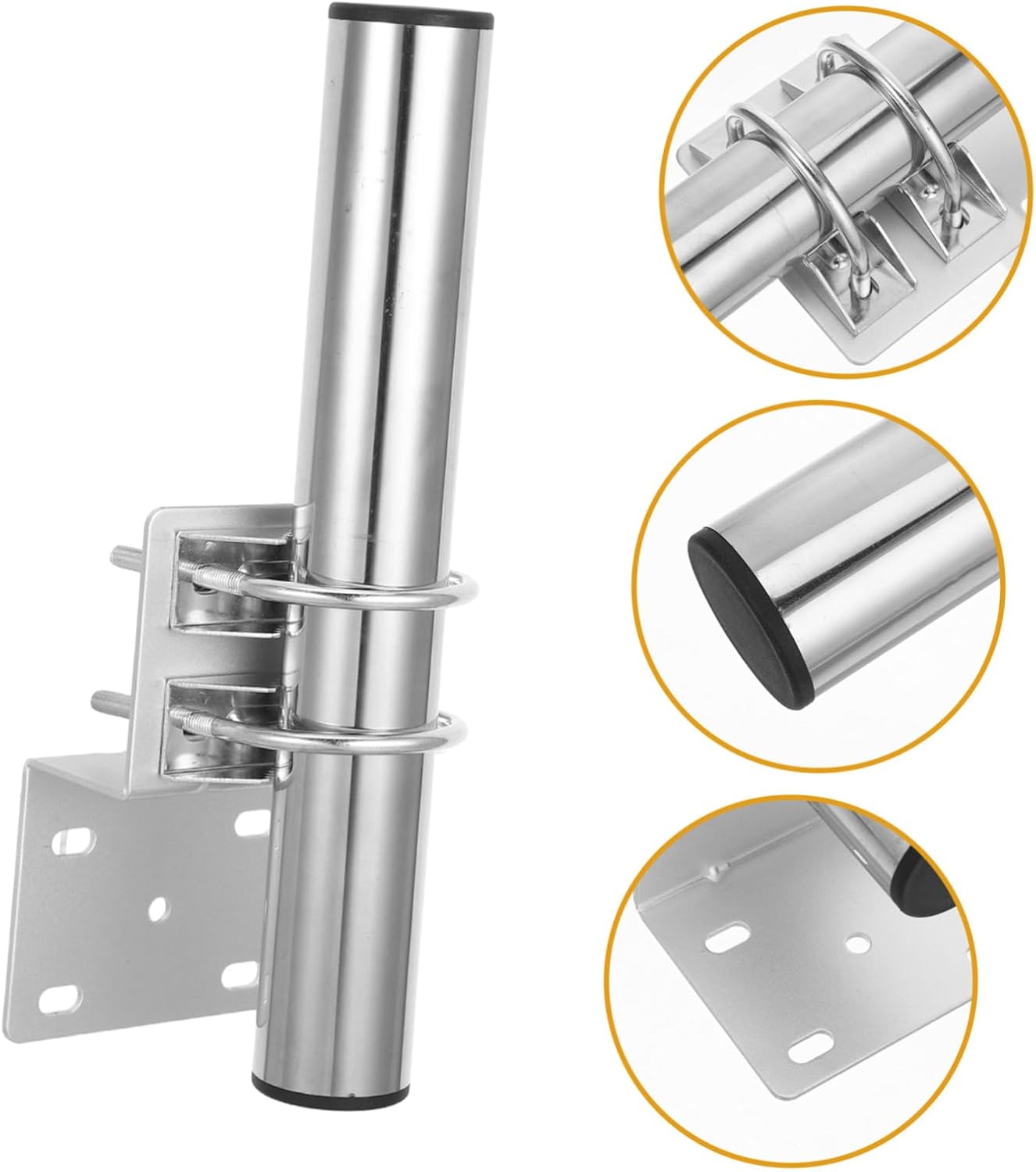Heavy Duty Tv Antenna Pole Mount Bracket for Outdoor Wall Installation, Reliable Signal Enhancement with Iron Material, Versatile Mounting for Tv Antenna and Meteorological