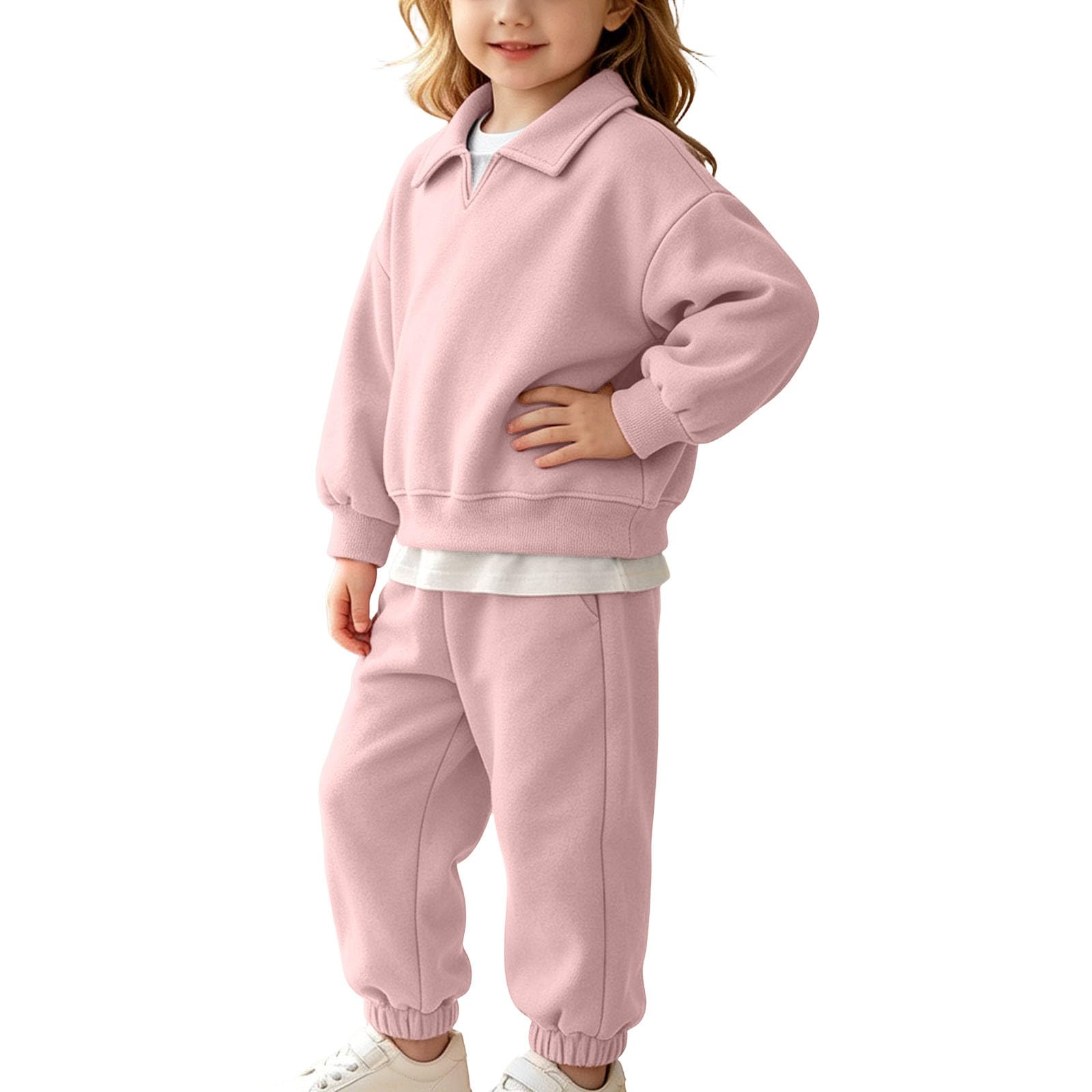 Chandal Niño Niña,Ropa Deportiva 2 Piezas con Sudadera y Pantalón Jogger | Conjunto Deportivo Otoño e Invierno para Niños Pequeños Chándal Algodón de Manga Larga con Bolsillos 0.5-5 años