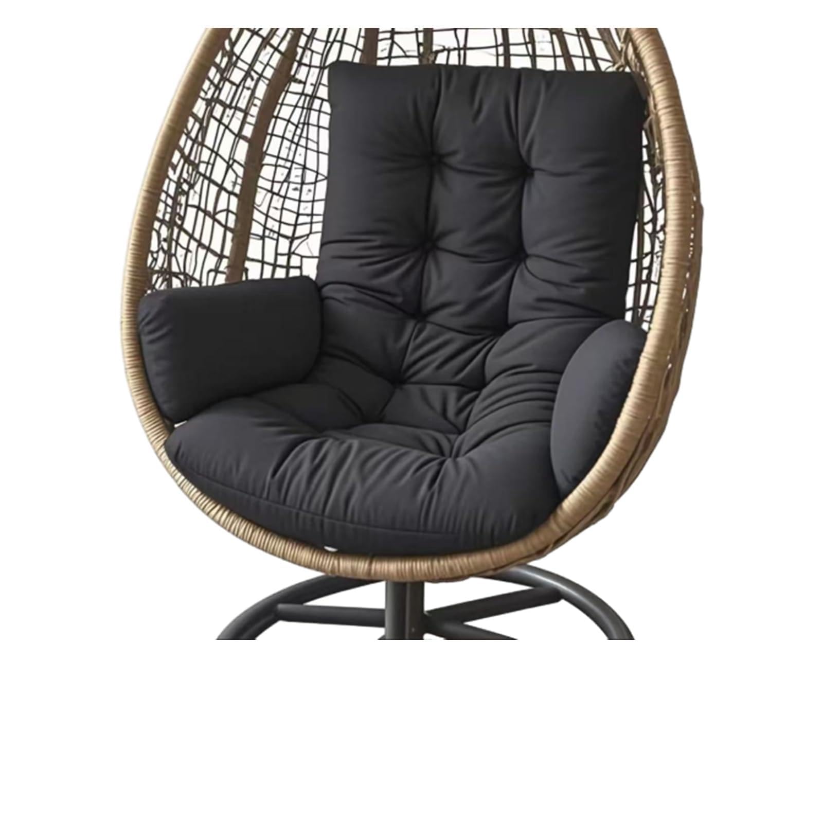Genérico Cojín para Silla Colgante, Cojines Colgantes para Silla, Impermeable, Grueso, cojín de Repuesto para Silla de Hamaca, Cojines de Asiento de jardín para Columpios Colgantes (Solo Almohadilla)