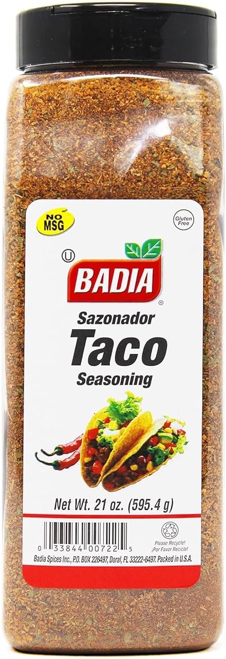 Badia Gluten Free Taco Seasoning Premium Quality 21OZ (595.4 G)