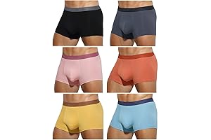 Men's Breathable Low Rise Boxer Briefs Multipack