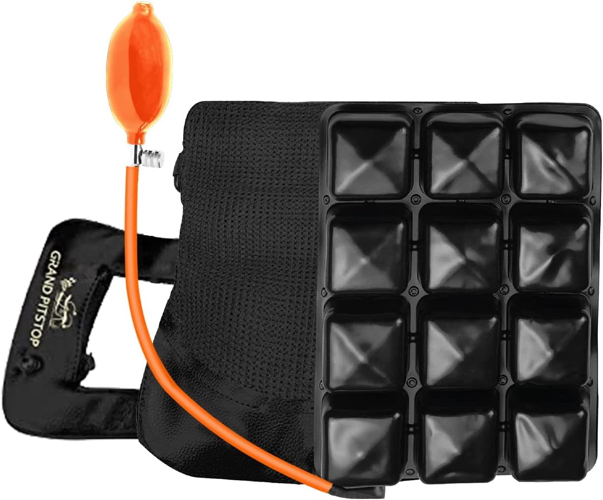 GRAND PITSTOPAir Comfortable Seat for Motorcycle Pressure Relief Hand Press Inflatable Cushion Motorcycle Seat Pad Shock Absorption Comfortable for Bicycles Long Rides (Pillion)