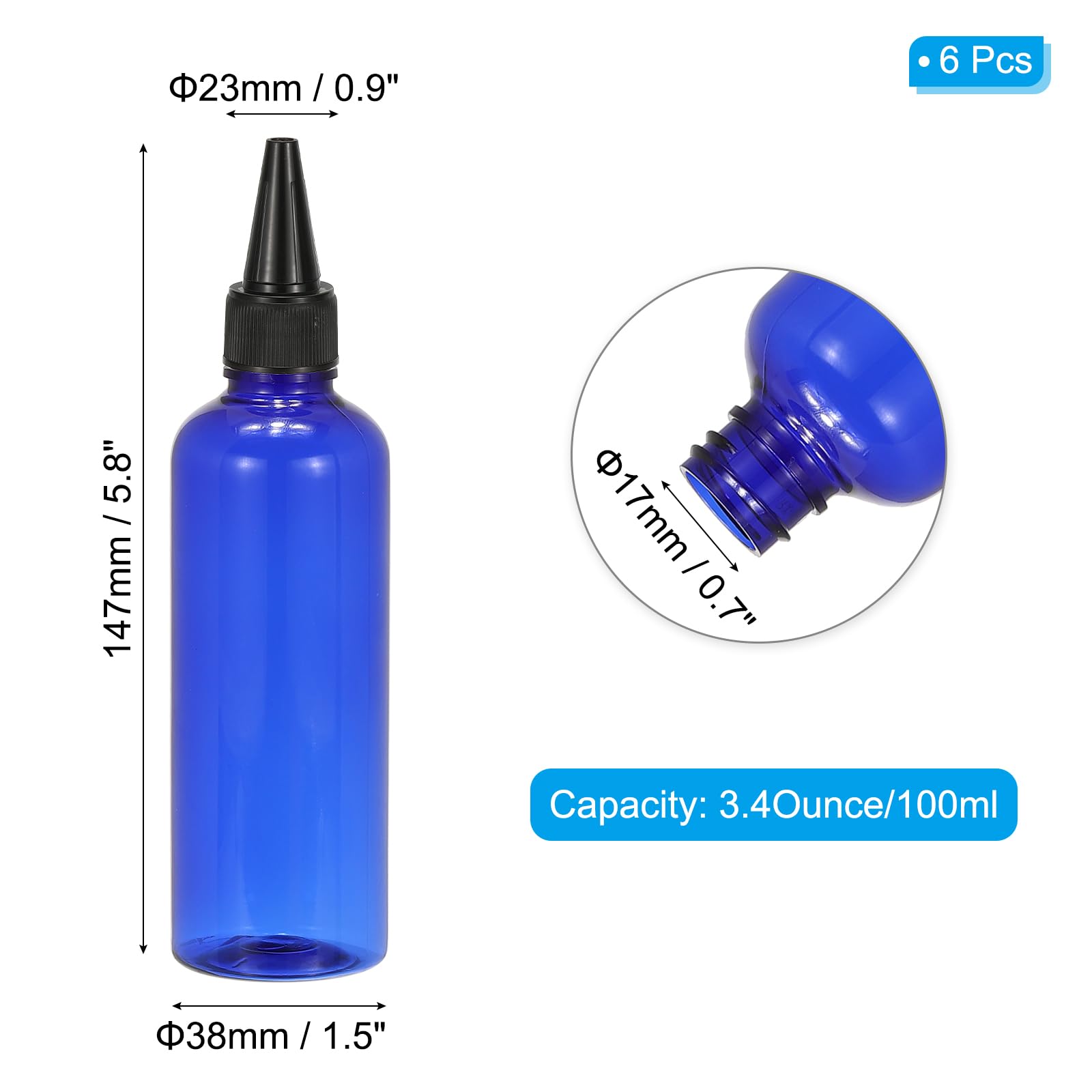 PATIKIL Plastic Applicator Bottle - Image 2