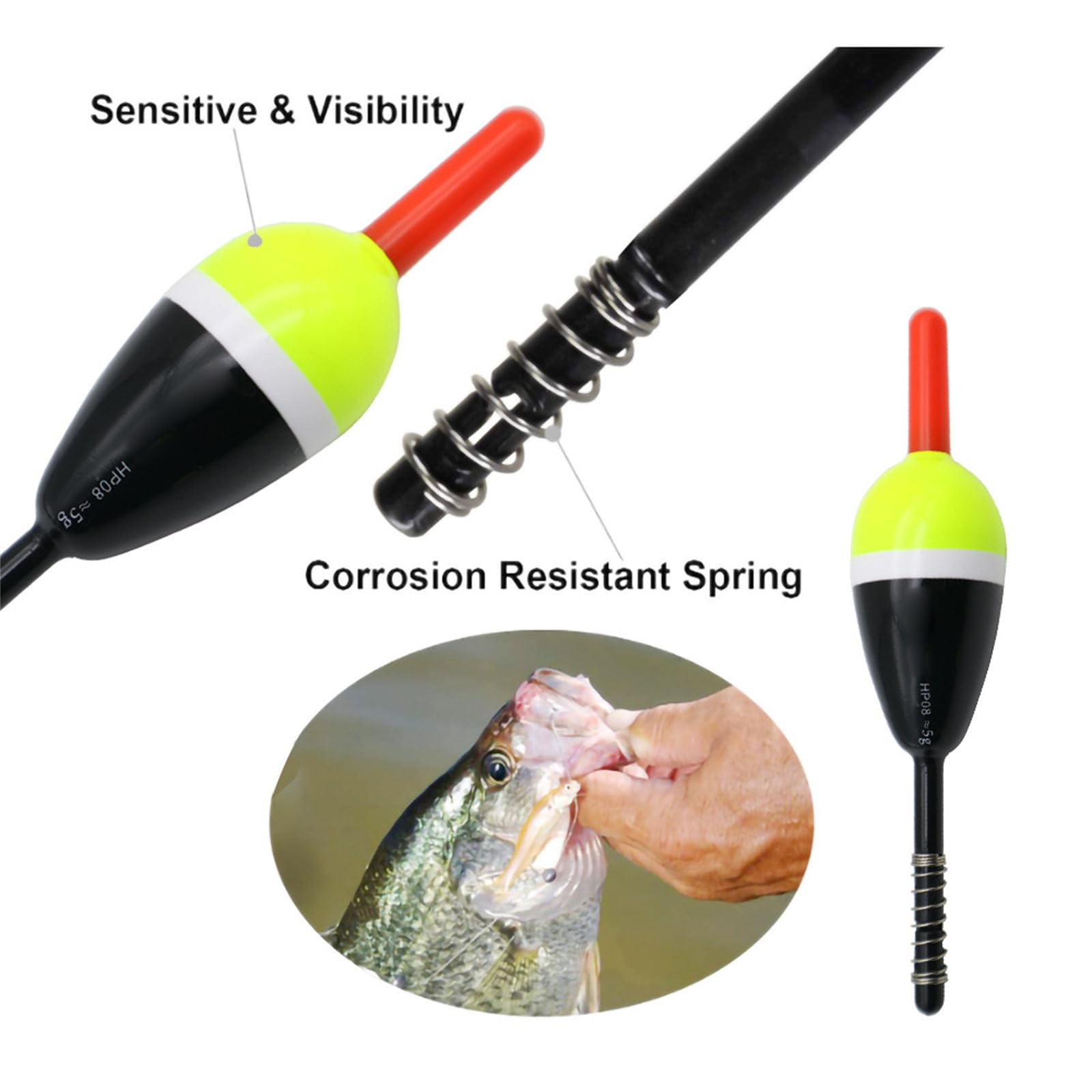 Juego de Flotador de Pesca de 5/4 / 3/2 g con Accesorios de Carga