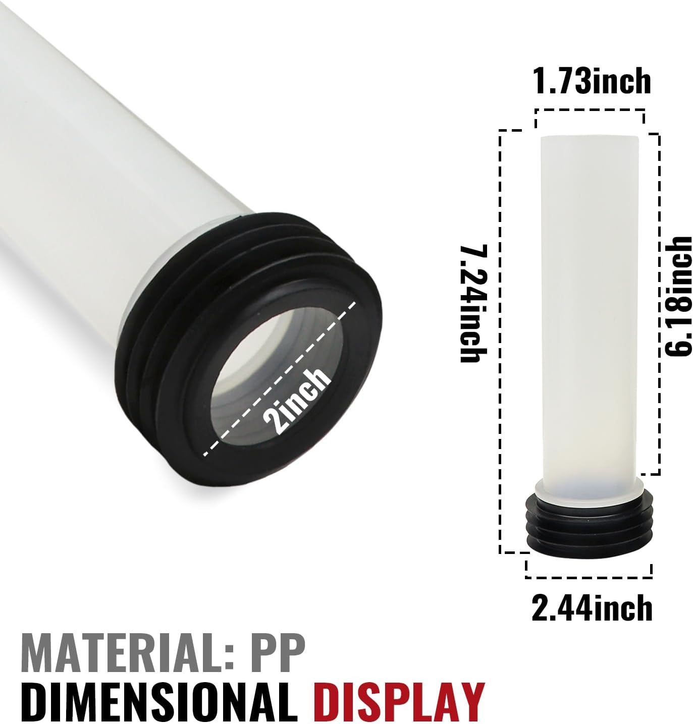 Wall Hung Toilet Tank Pipe Connector Set,Compatible with Geberit 152.404.46.1/240.752.11.1,Toilet & Bidet Replacement Parts with HDPE Plastic,Easy Installation