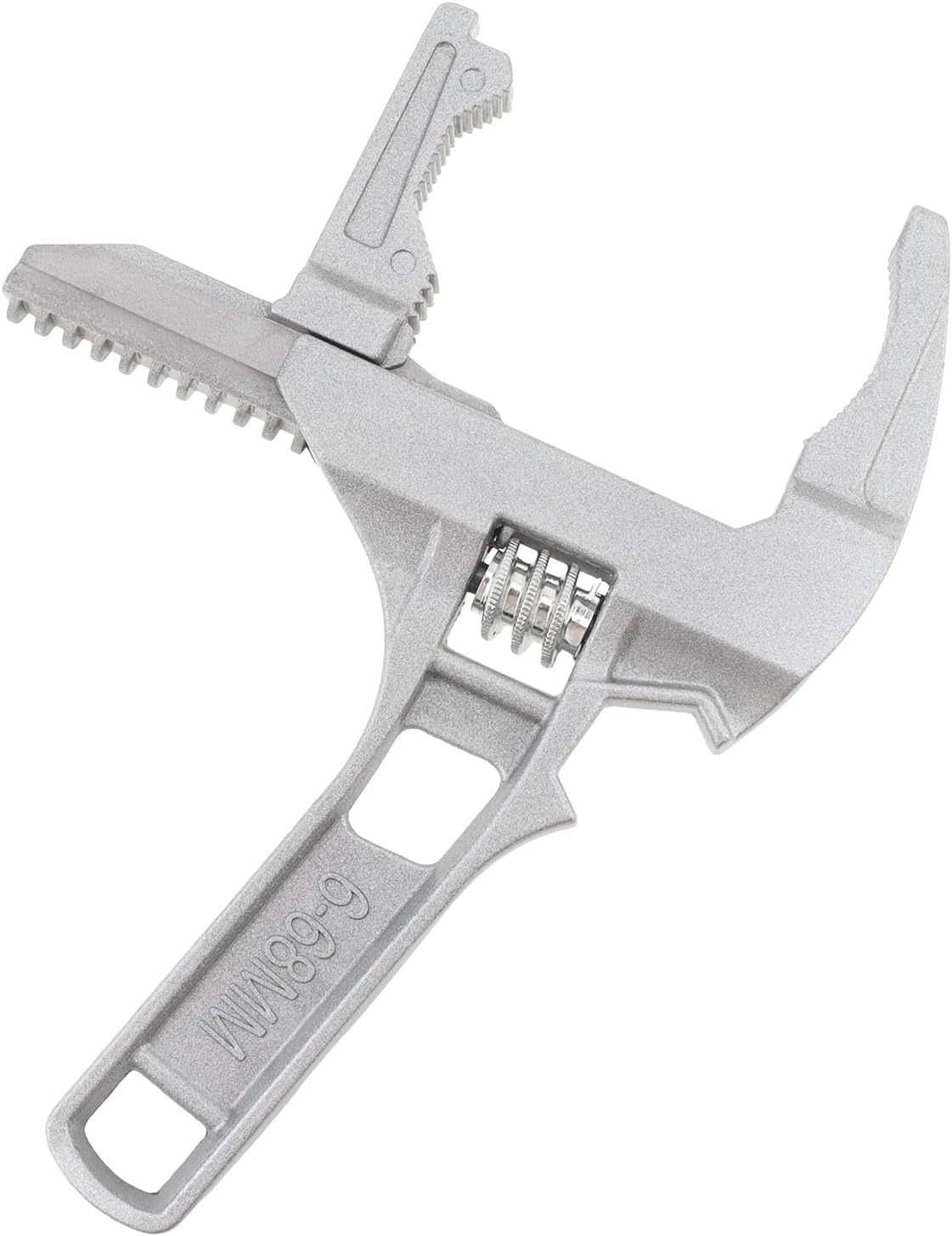 OriGlam Stubby Adjustable Wrench, Large Opening Wrench Spanner, Aluminum Alloy Wide Jaw Spanner Repair Tool for Bathroom Washbasin Tube Plumbing Automotive