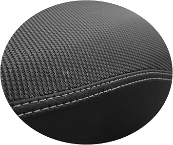 Seat cover compatible with Honda CLR 125 City Fly 1998-2003 black with light grey seams