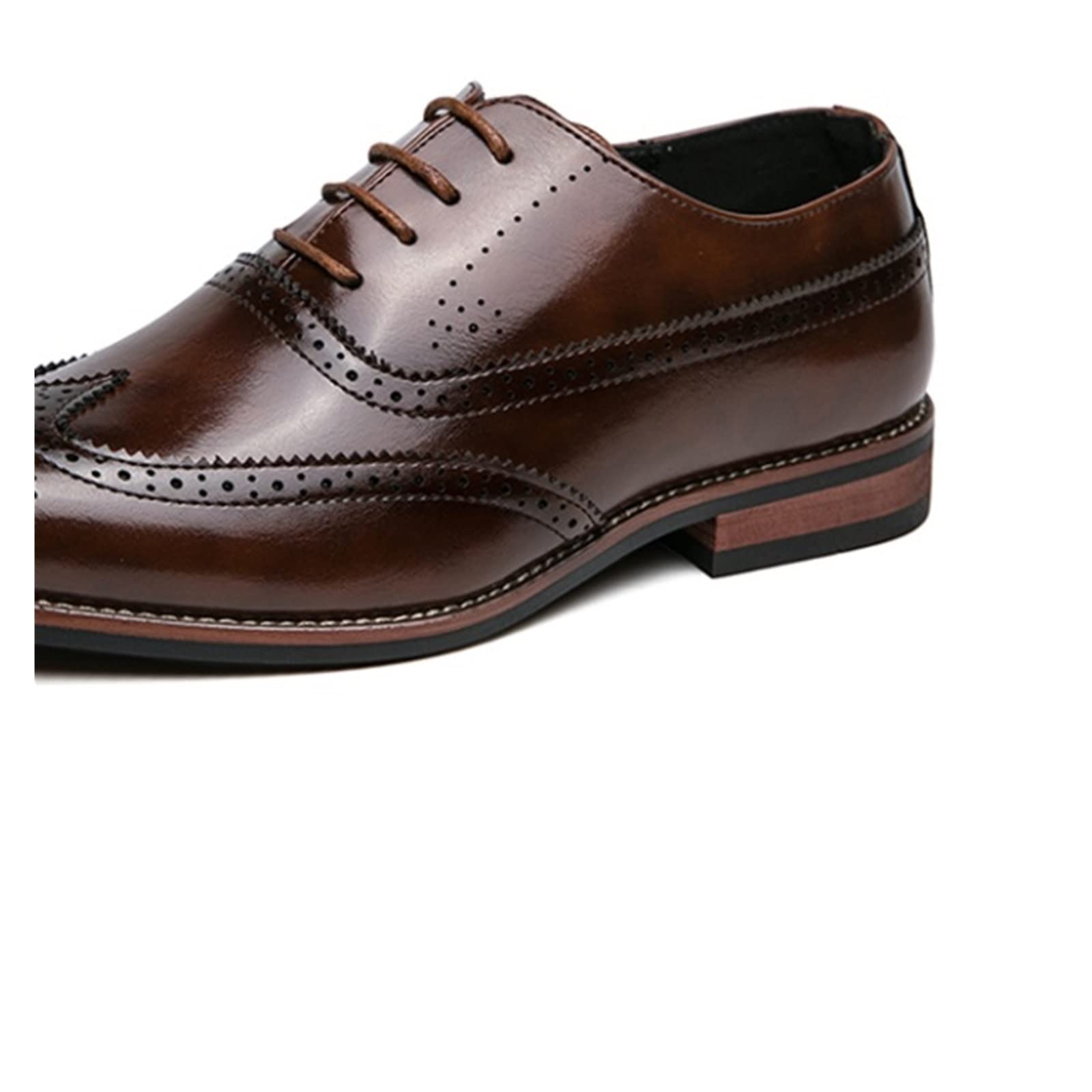Scarpe da Uomo Scarpe Eleganti in Pelle da Uomo Scarpe di Marca di Design Scarpe Classiche Brogue Stringate da Uomo Scarpe da Ufficio Formali da Lavoro Grandi
