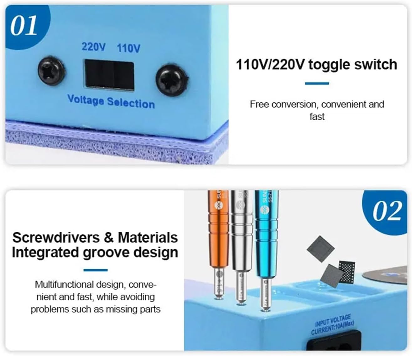 S-918E Mini LCD Screen Separator Uniform Temperature Heating Stage Special Preheating Station for Mobile Phone Repair
