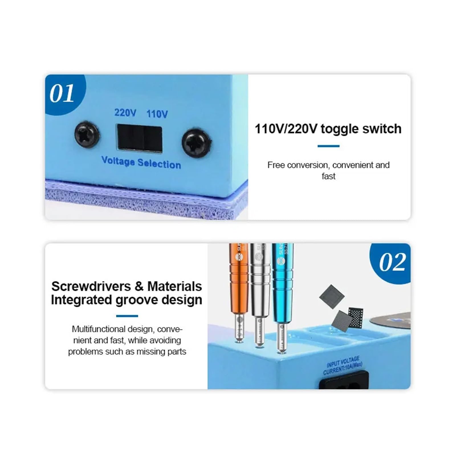 Mini séparateur d'écran LCD S-918E, étape de chauffage à température uniforme, Station de préchauffage spéciale for la réparation de téléphones portables