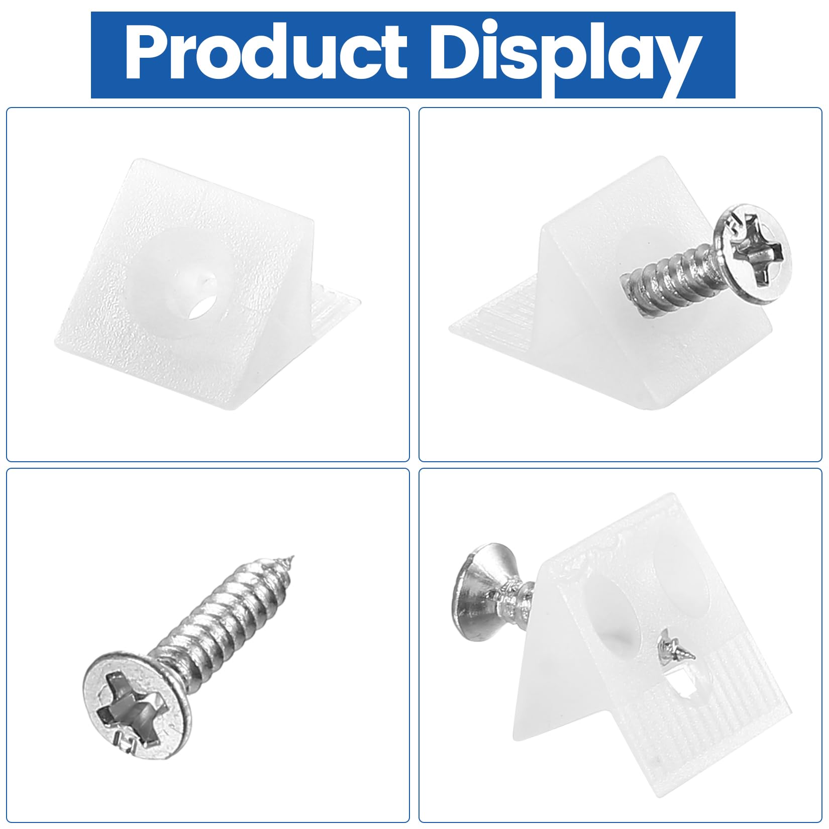 130 SetsDrawer Supports for Sagging Drawers Drawer Repair Kit, Drawer Bottom Support Wedge Kit with Screws - Image 3