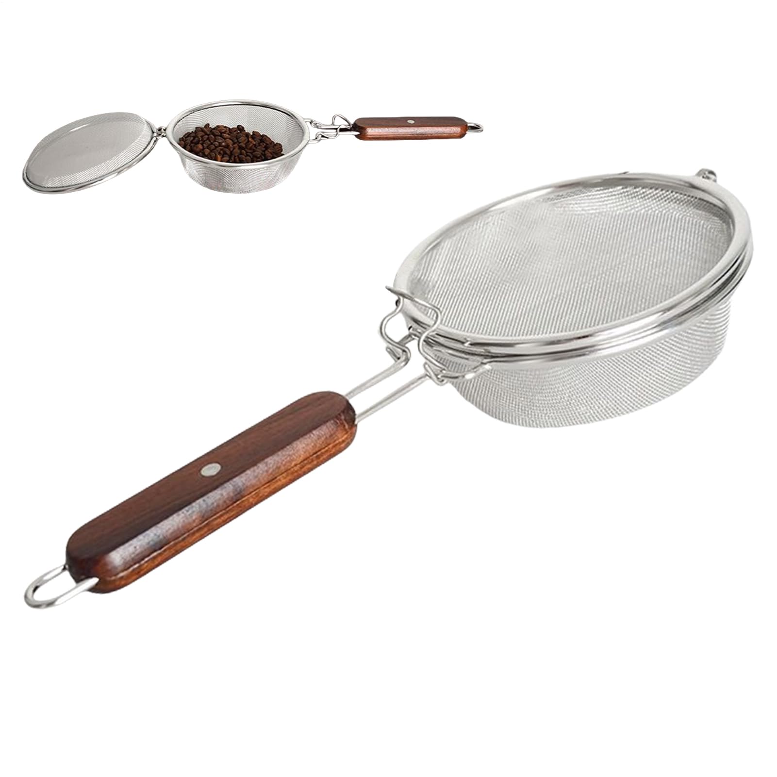 Tostador de café en grano de acero inoxidable para estufa