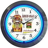 Rock-Ola Jukebox Neon Clock