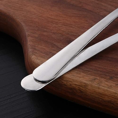 Miniatura 6 de Cucharas para servir, 12 cucharadas de 8 pulgadas, cucharas grandes para servir, cubiertos sólidos de acero inoxidable para banquete, cubiertos de