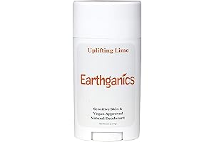 Earthganics Uplifting Lime: 100% Natural Vegan Eco-Friendly Deodorant