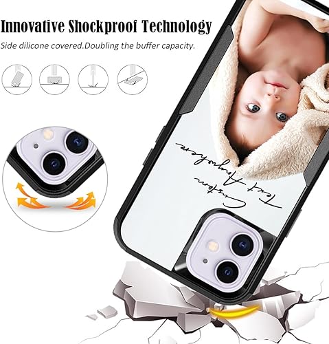 Vista 84 de Funda de fotos personalizada para Apple iPhone 11 Pro Max, patrón de collage a cuadros, personalizado para hacer imágenes en gruesa 3 híbrida Rosa