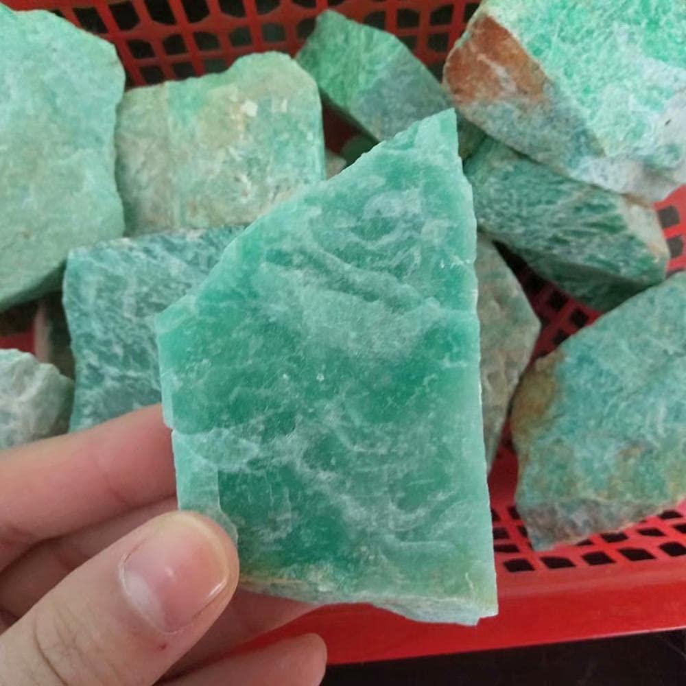 250Ct Naturale Africano Verde Amazzonite Minerale Guarigione Cristallo Pietre Grezze Pietre Preziose Ornamenti Energia Reiki Per La Decorazione Domestica