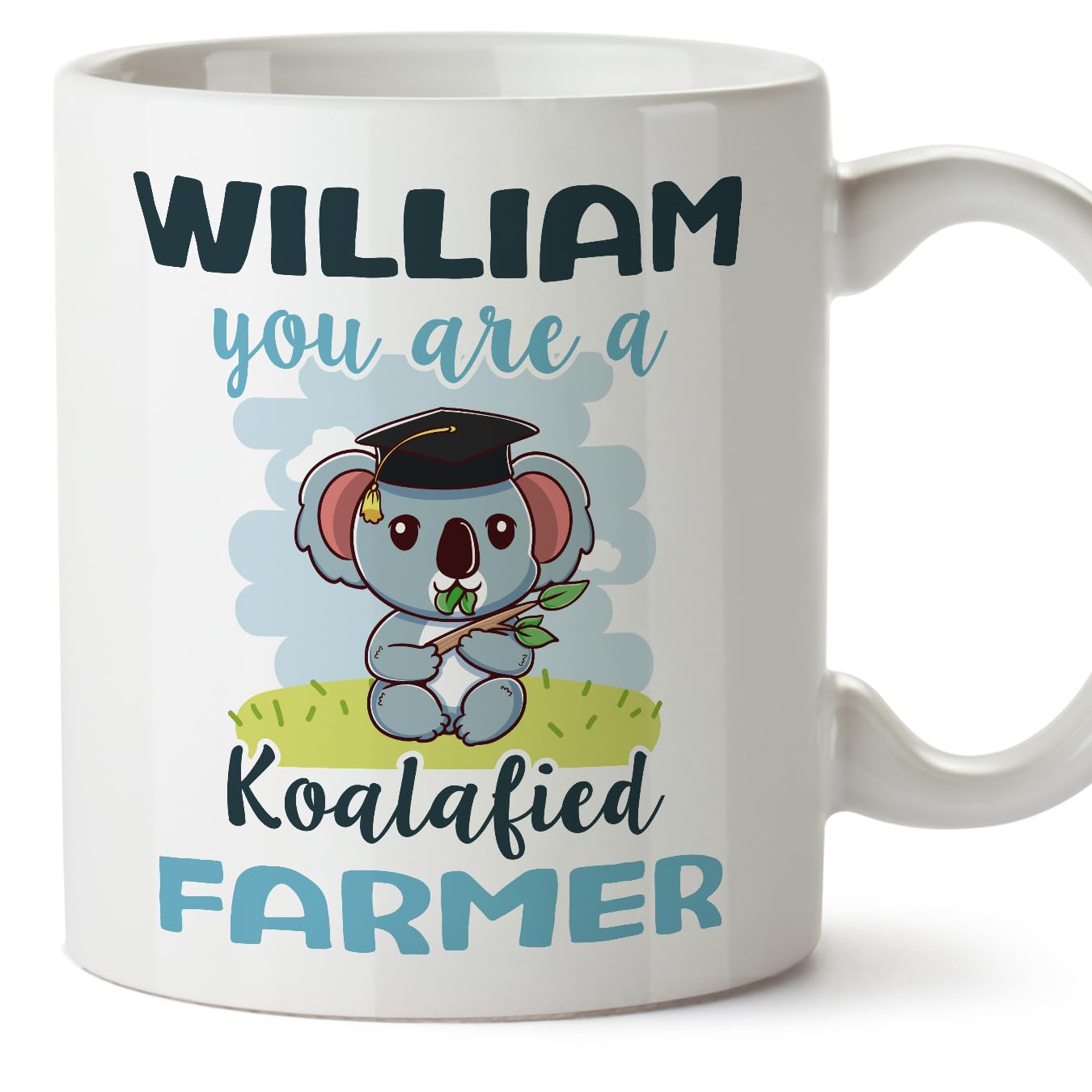 MUGFFINS Personalised Mug for Farmer man - in English - Custom Koalafied - Funny Custom Gift for Colleagues - Ceramic 11oz Mug โ image 1