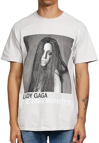 Rock Off Lady Gaga Fame Monster Grey T-Shirt xx-Large