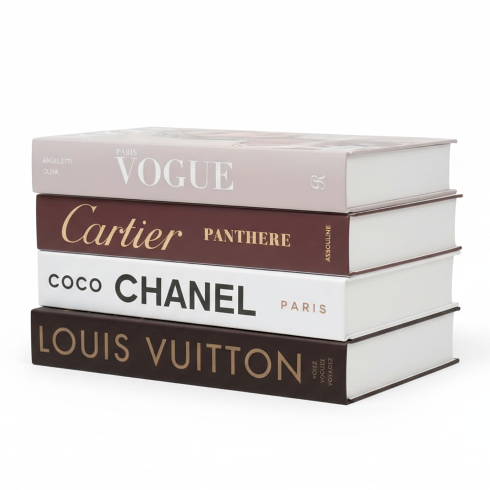 Decorative Books Set of 4 Faux Books, Modern Hardcover Coffee Table Decor | DIY stylish faux books stack, for coffee table, office, shelf, farmhouse, living room, stacked display books