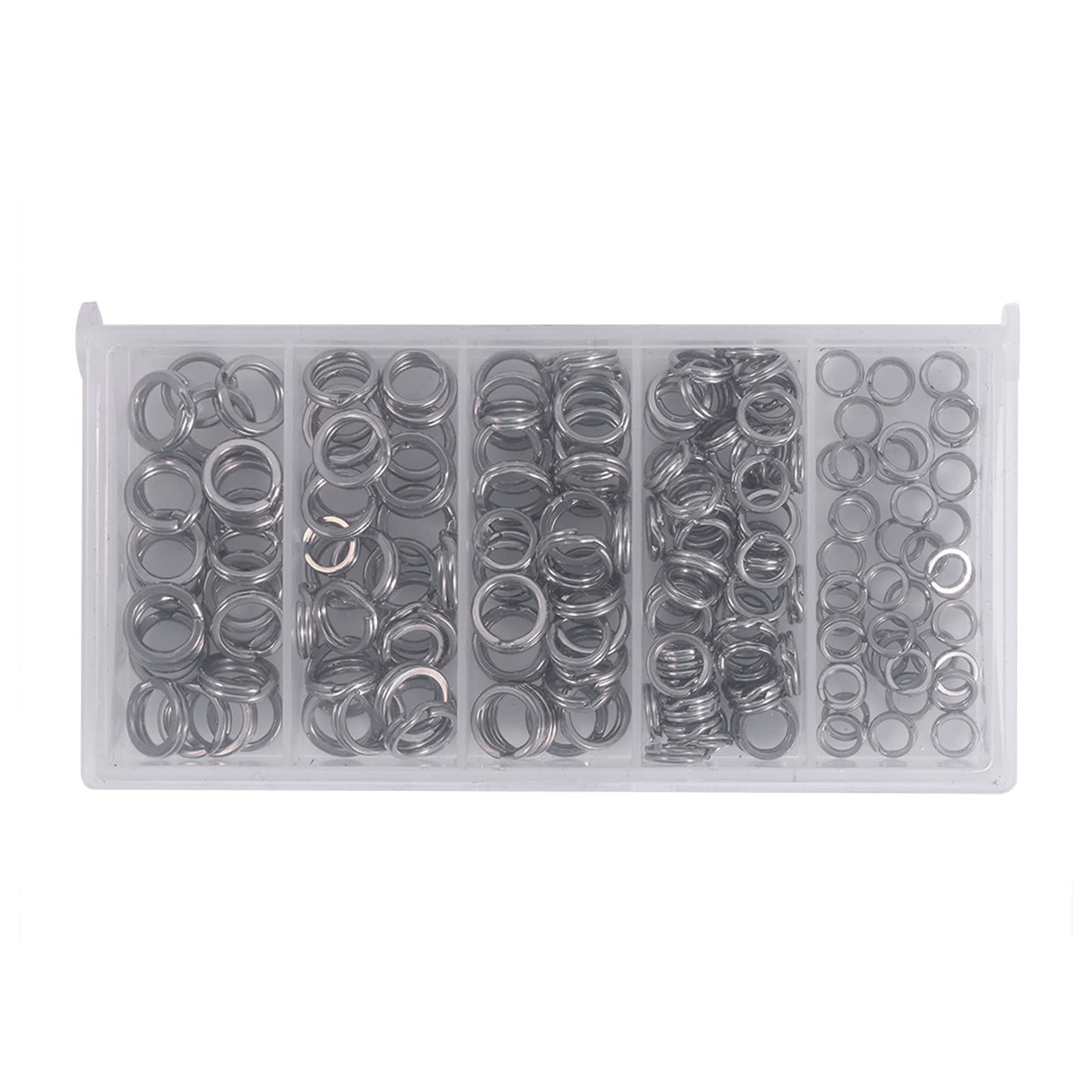 200 Anneaux Fendus Pêche Inox - Résistance 70-175LB - Pour Leurres Jigging